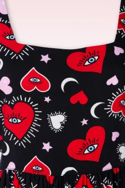 Kate Heart Jurk In Zwart