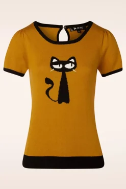 Katten Trui In Camel