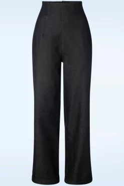 Kiki-Lea High Waisted Jeans In Zwart