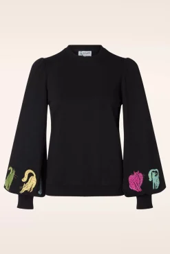 Kitty Sweatshirt In Zwart