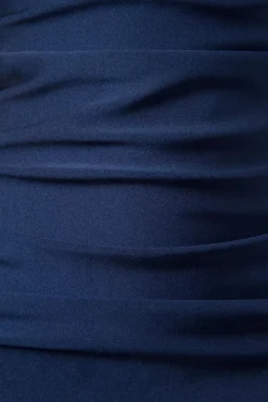 Klassiek Jaren Vijftig Eendelig Badpak In Marineblauw