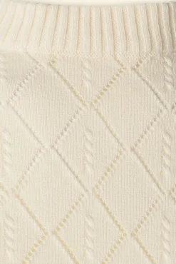 Knitted Top In Gebroken Wit