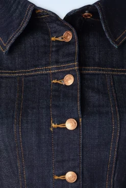 Lauren Swing Jurk In Donkerdenim