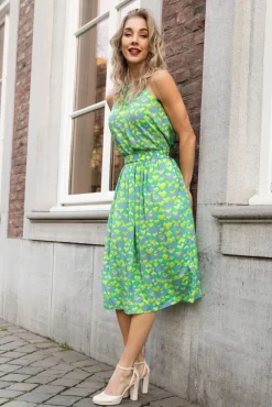 Layla Cocktail Rok In Macaw Groen