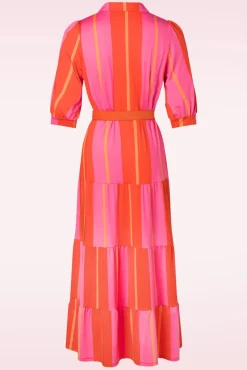 Leanna Maxi Jurk In Fuchsia