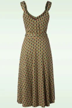 Lenny Indy Jurk In Delphinium Groen