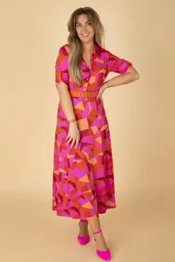 Lexie Maxi Jurk In Fuchsia