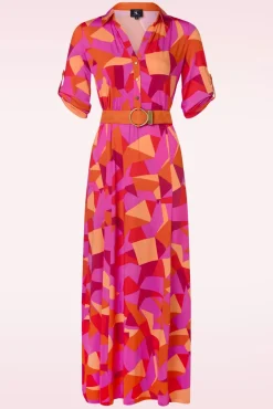 Lexie Maxi Jurk In Fuchsia