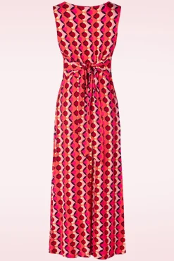 Lia Maxi Jurk In Fuchsia