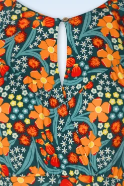 Lightest Wings Jurk In Lovely Millefleurs