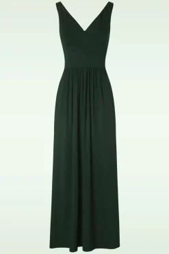 Limone Tricot Jurk In Luxe Flessengroen