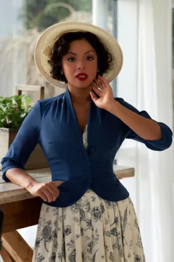 Liza Lee Becoming Versatility Chic Blazer In Marineblauw