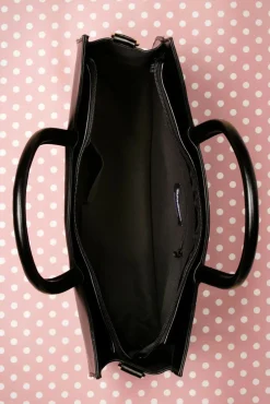 Lizzy De Big Eyed Cat Tas In Zwart