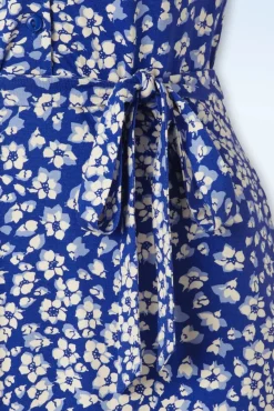 Lola Mercy Jurk In Diep Ultramarine Blauw