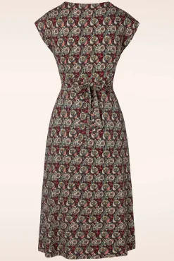 Lot Navarro Midi-Jurk In True Rood