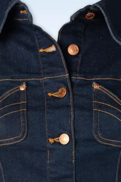 Lucielle Swing Jurk In Donkerdenim