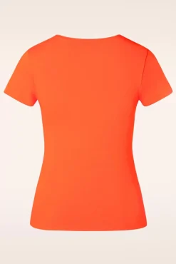 Lucky T-Shirt In Oranje