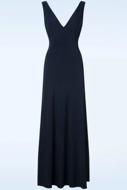 Macey Maxi Jurk In Marineblauw
