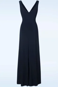 Macey Maxi Jurk In Marineblauw