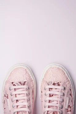 Macrame Sneakers In Roze