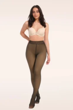 Magic Fleece Tights In Black