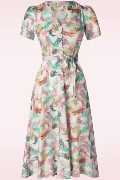 Magnolia Gatsby Pastel Bloemen Jurk In Wit