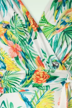 Malia Tropical Parrot Maxi Jurk In Multi