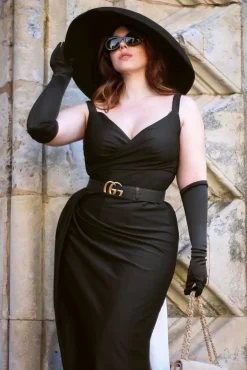 Manchester Pencil Jurk In Zwart