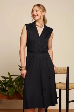 Marianne Classic Jurk In Zwart