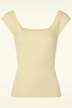 Marie Club Top In Creme
