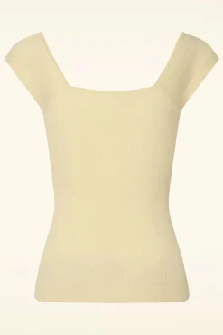 Marie Club Top In Creme