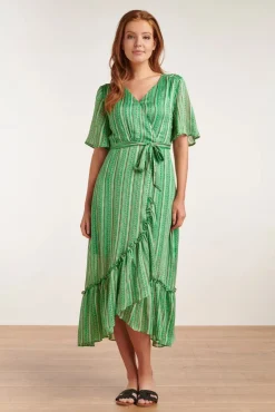 Meila Sparkling Maxi Jurk In Groen
