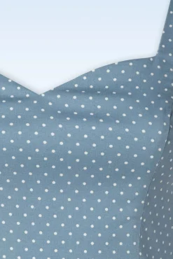 Michaella Polka Dot Pencil Jurk In Blauw