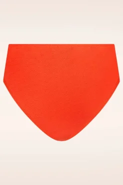 Mid Waist Bikinibroekje In Zomers Rood