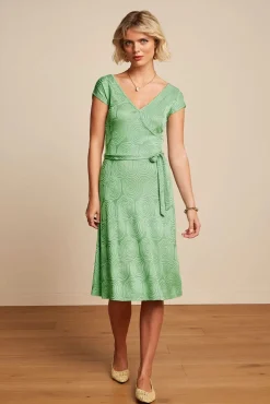 Mira Pop-Up Jurk In Mineraalgroen