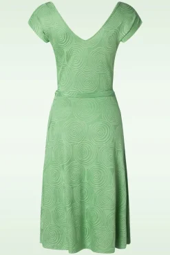 Mira Pop-Up Jurk In Mineraalgroen