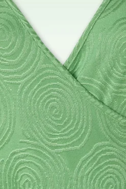 Mira Pop-Up Jurk In Mineraalgroen