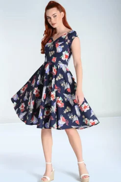 Misa Swing Jurk In Marineblauw