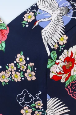 Misa Swing Jurk In Marineblauw