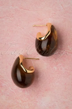 Molly Oorbellen In Goud En Bruin