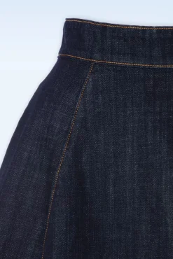 Mona Lee Swing Rok In Donkerdenim