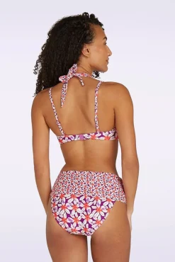 Multiway Summer Flowers Bikinitop In Paars