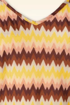 Nadya Maxi Jurk Carmine In Mock Oranje