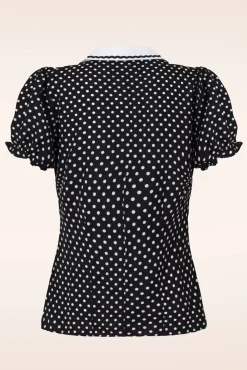 Naomi Blouse In Zwart En Wit