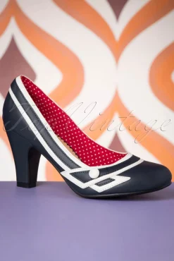 Nautical Kelly Lee Pumps In Marineblauw