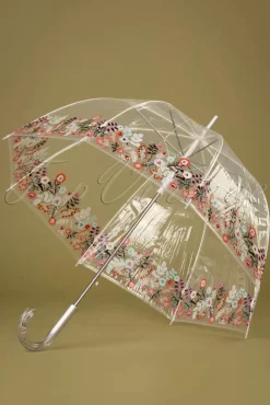 Nouvelle Dentelle Transparante Koepelparaplu In Multi
