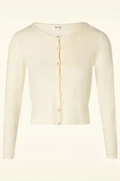 Nyla Cropped Vest In Ivoor