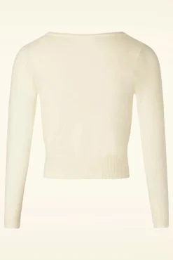 Nyla Cropped Vest In Ivoor