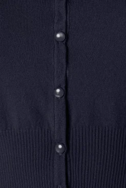 Nyla Cropped Vest In Marineblauw