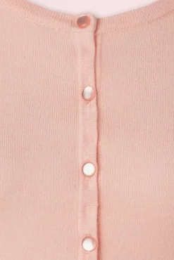 Nyla Cropped Vest In Poeder Roze